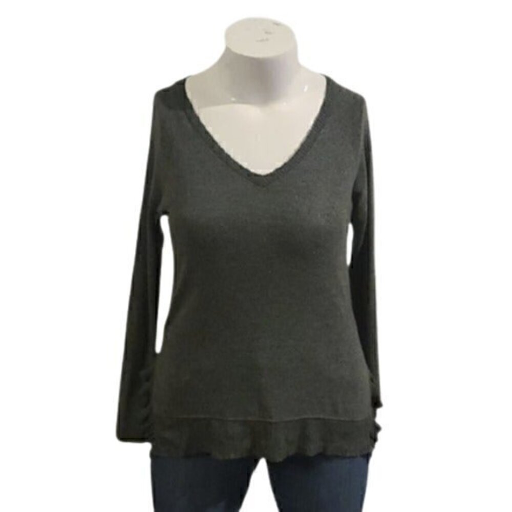 [Anthropologie 9-HI5 STCL] Green V-Neck - Size XS